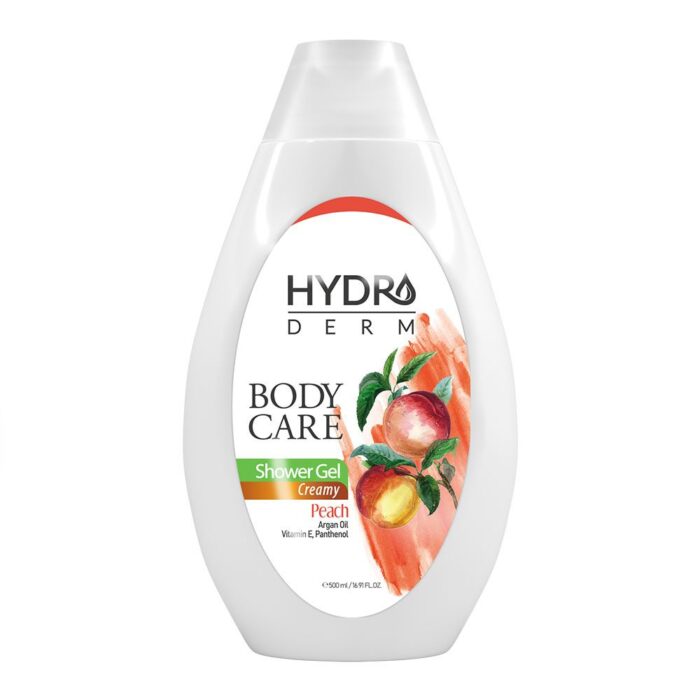 شامپو بدن کرمی با رایحه هلو و آرگان هیدرودرم