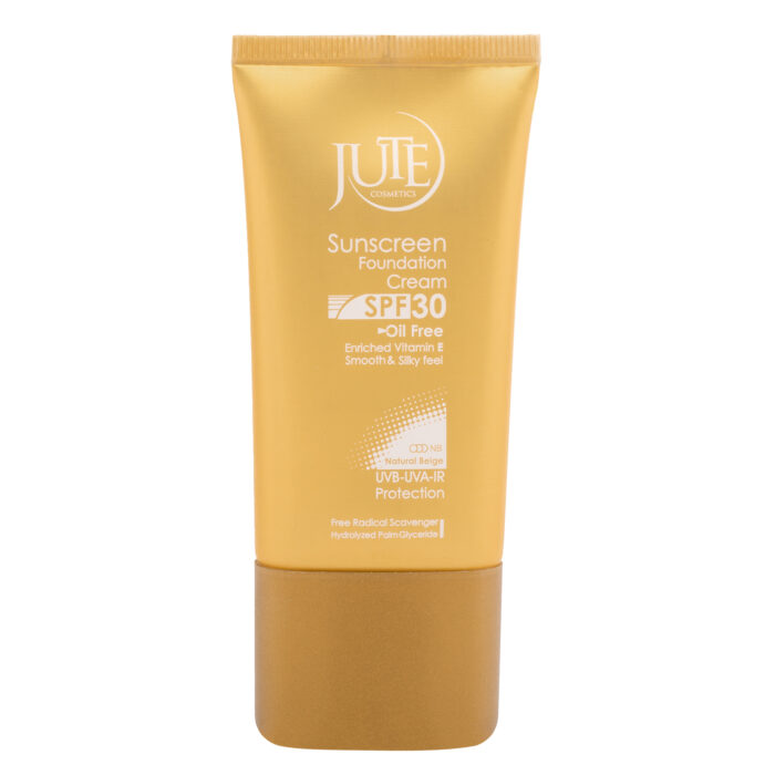 کرم پودر ژوت حاوی ضدآفتاب SPF30 مناسب پوست چرب (بژ طبیعی)