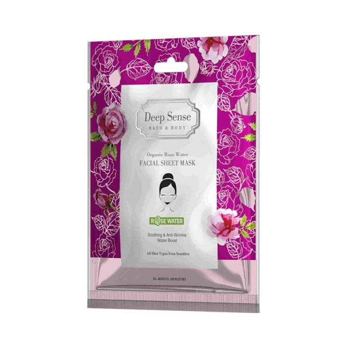 ماسک صورت نقابی مناسب انواع پوست گلاب دیپ سنس